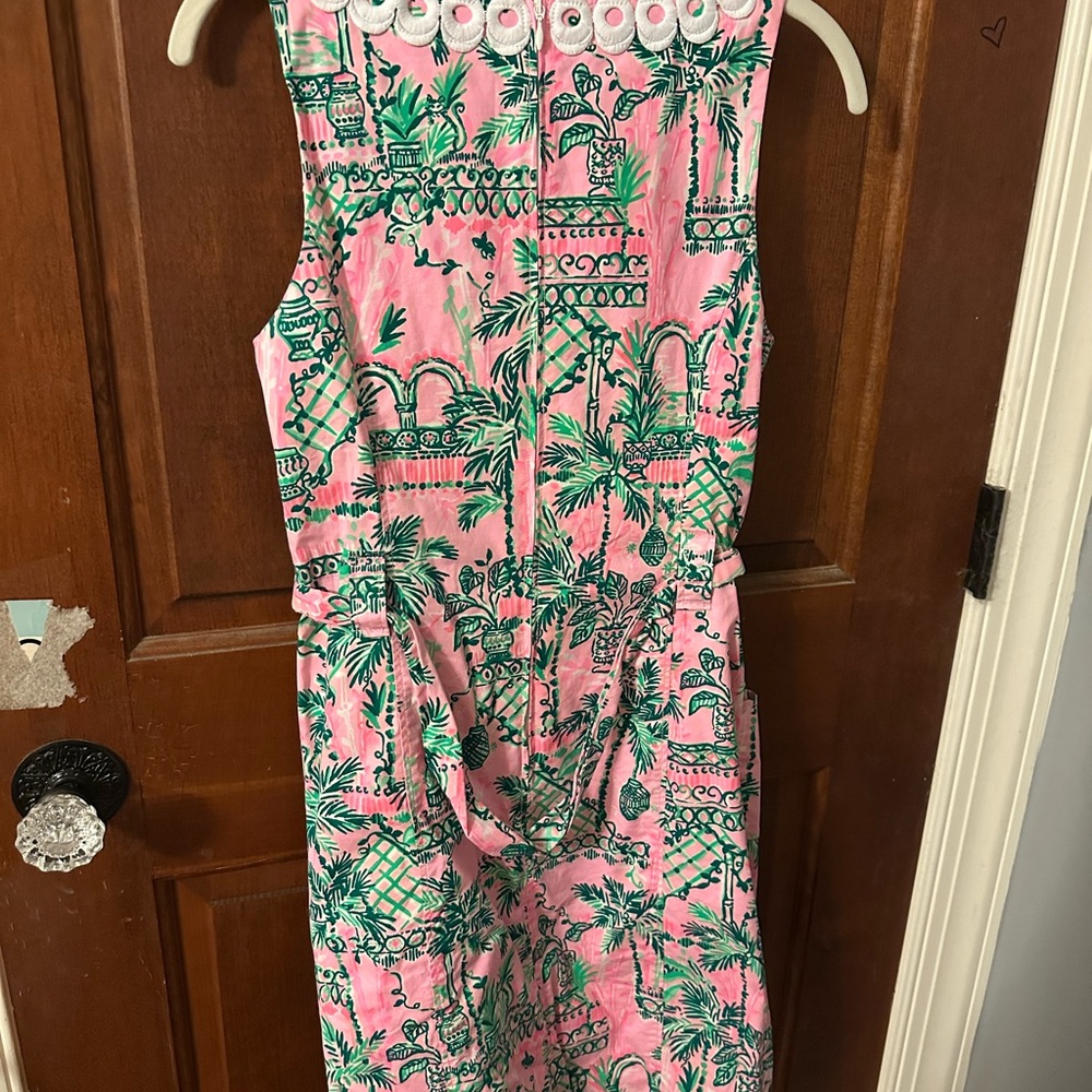 Lilly Pulitzer Pink and Green Tropical Mini Dress - Picture 4 of 4